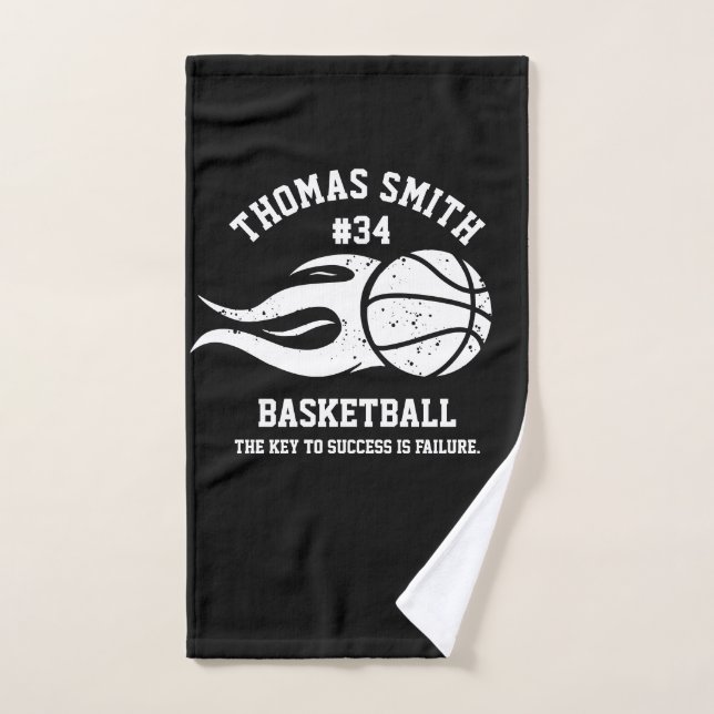 basketball coach player team hand towel (Hand Towel)