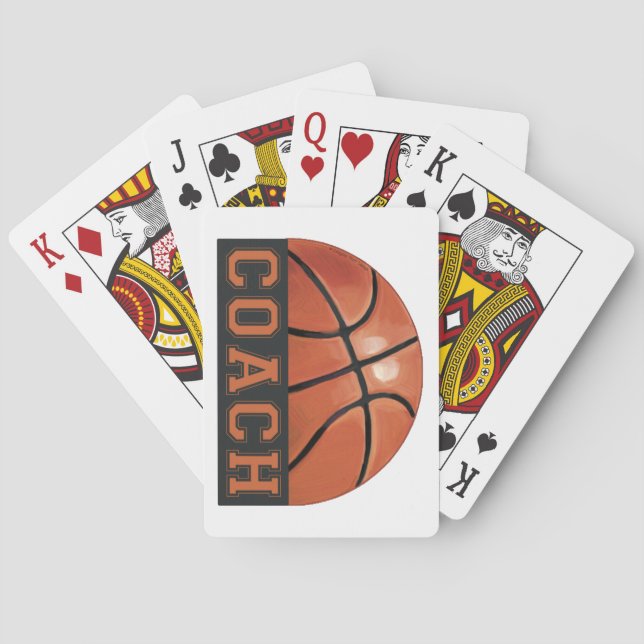 Basketball Coach Poker Cards (Back)
