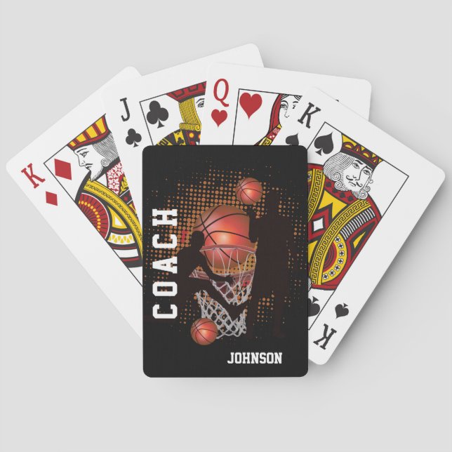 Basketball - Coach  Poker Cards (Back)