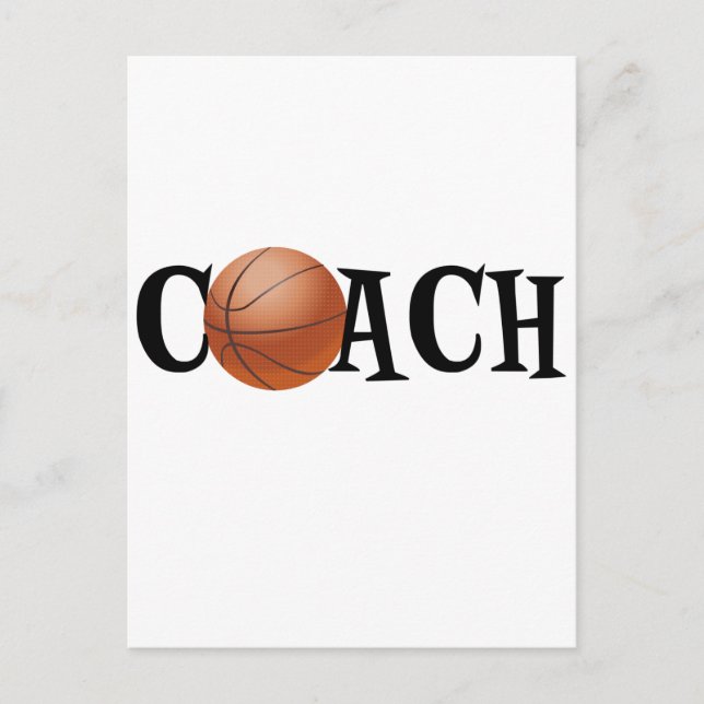 Basketball Coach Postcard (Front)