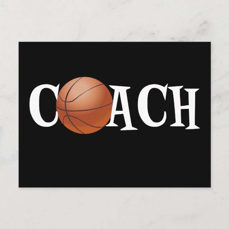 Basketball Coach Postcard Zazzle