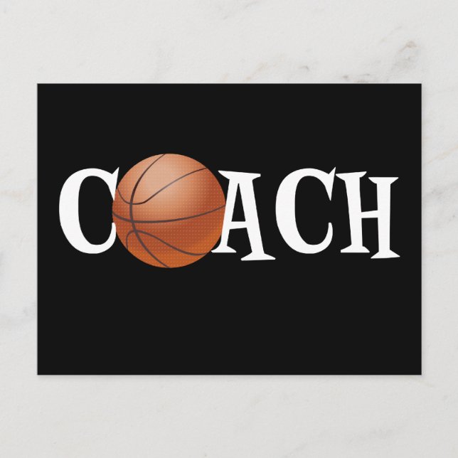 Basketball Coach Postcard (Front)