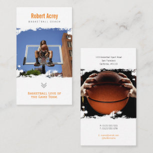 Basketball Coach Professional Player Business Card