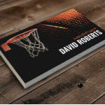 Basketball Coach Professional Sport Instructor Business Card<br><div class="desc">Basketball Coach Professional Sport Theme Business Card.</div>