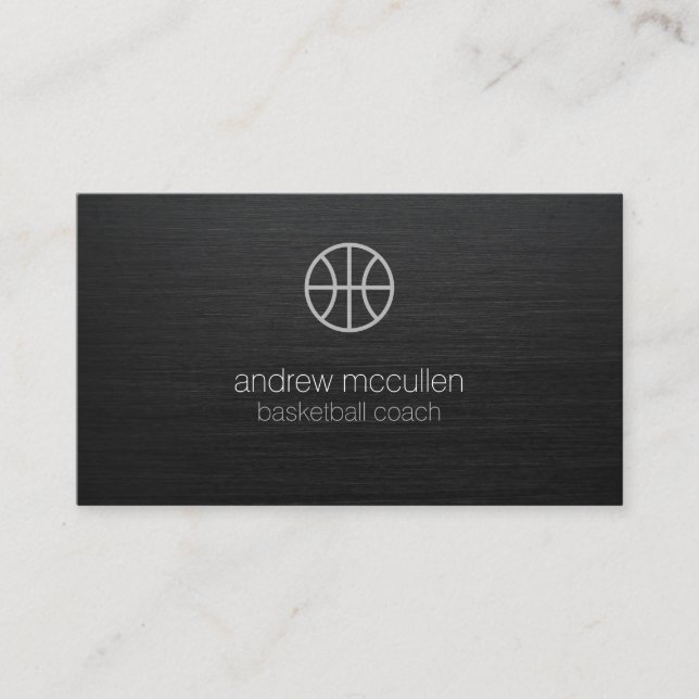 Basketball Coach Scout Professional Sports Business Card (Front)