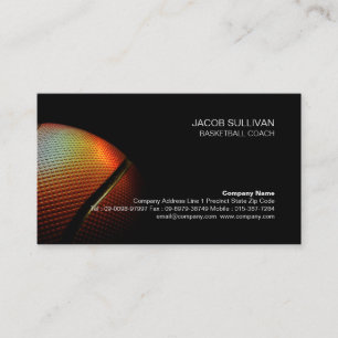 Basketball Coach Scout Professional Sports Business Card