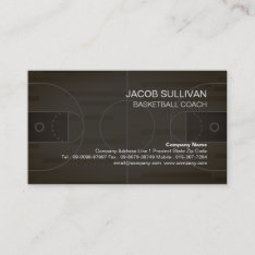 Basketball Coach Scout Professional Sports Business Card at Zazzle