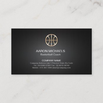 Basketball Coach Scout Professional Sports Business Card by businesscardsstore at Zazzle