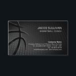 Basketball Coach Scout Professional Sports Business Card<br><div class="desc">Basketball coach business card features a basketball's lines over a basketball textured background. Perfect for basketball instructors,  basketball trainers,  basketball coach,  basketball related themes.</div>