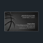 Basketball Coach Scout Professional Sports Business Card<br><div class="desc">Basketball coach business card features a basketball's lines over a basketball textured background. Perfect for basketball instructors,  basketball trainers,  basketball coach,  basketball related themes.</div>