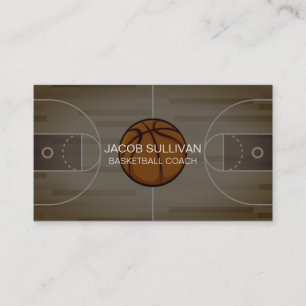 Basketball Coach Scout Professional Sports Business Card