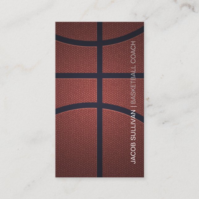 Basketball Coach Scout Professional Sports Business Card (Front)