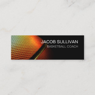 Basketball Coach Scout Professional Sports Mini Business Card