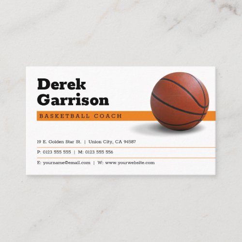 Basketball Coach  Sport Business Card