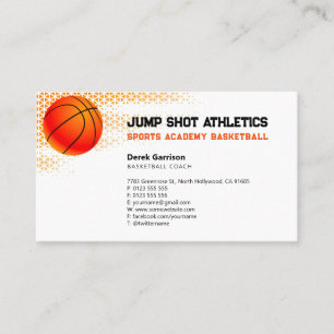 Basketball Coach   Sport Trainer Business Card