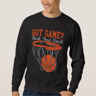 Basketball Coach Sport Trainer Hooper Basketball L Sweatshirt