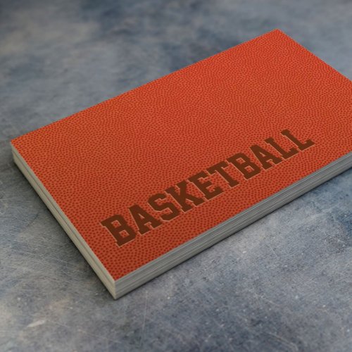 Basketball Coach Sport Trainer Minimalist Business Card