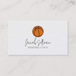 Basketball Coach Sports Scout Business Card