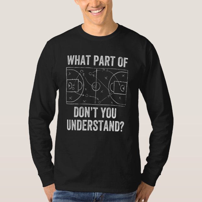 Basketball Coach Tactic Men Women Ball Game Traine T-Shirt (Front)