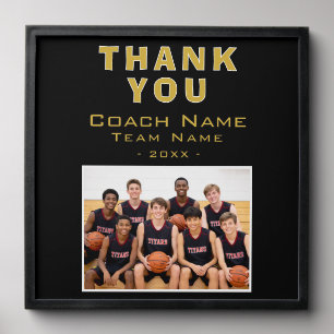 Basketball Coach Team Name Photo Peel And Stick Photo Tile