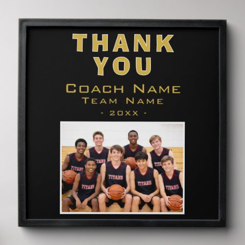 Basketball Coach Team Name Photo Peel And Stick Photo Tile