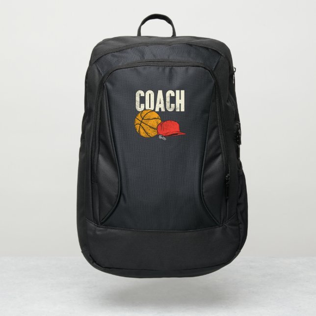 Basketball Coach Team Trainer Port Authority® Backpack (Front)