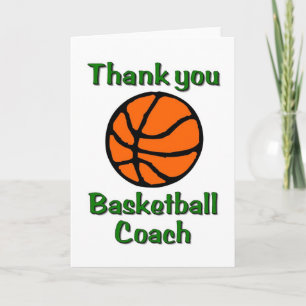 basketball coach thank you card