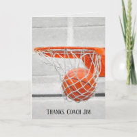 Basketball Coach Thank You impressionism