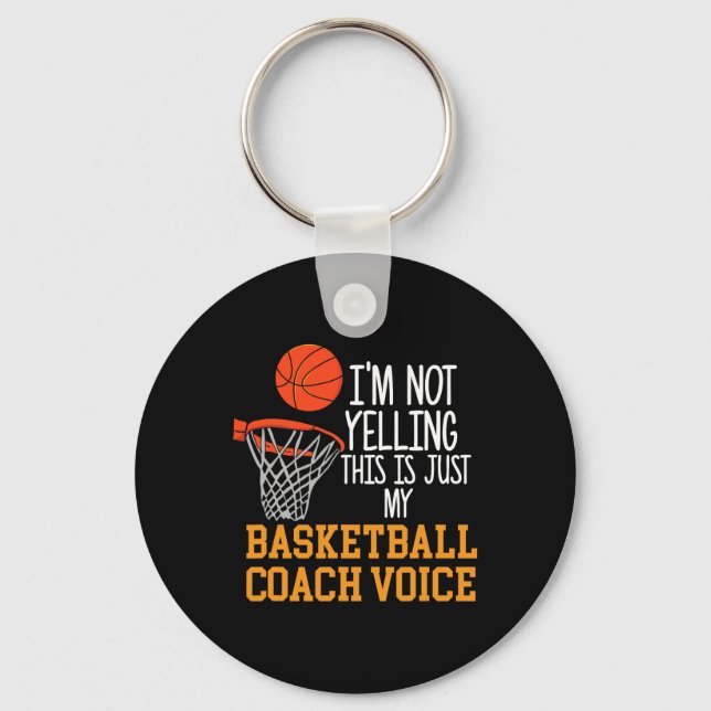 Basketball Coach Voice  Keychain (Front)