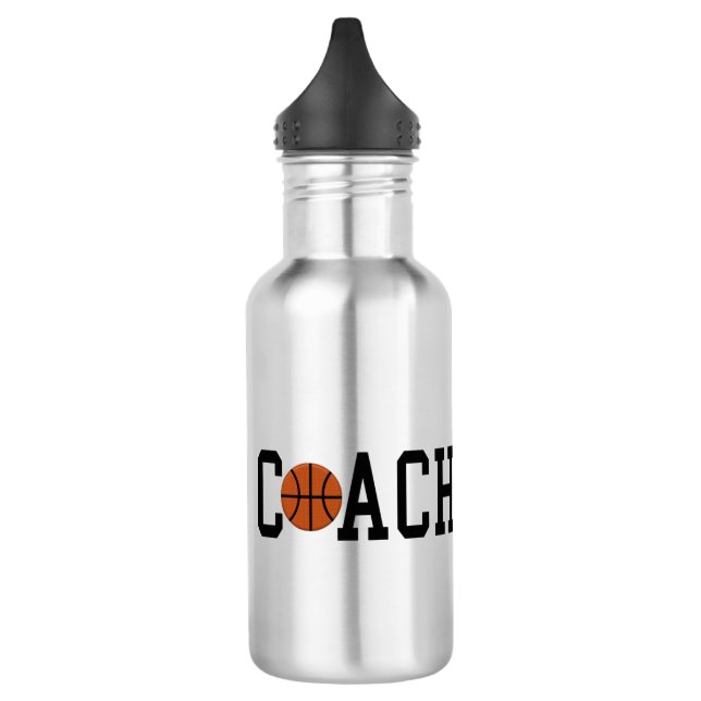 Basketball Coach Water Bottle (Left)