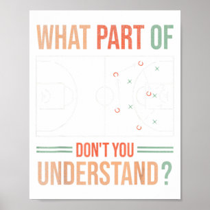 Basketball Coach What Part Of Dont You Understand Poster