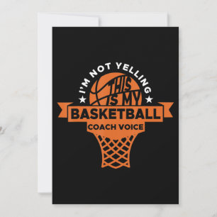 Basketball Coaching Voice Gift I Assistant Coach Holiday Card