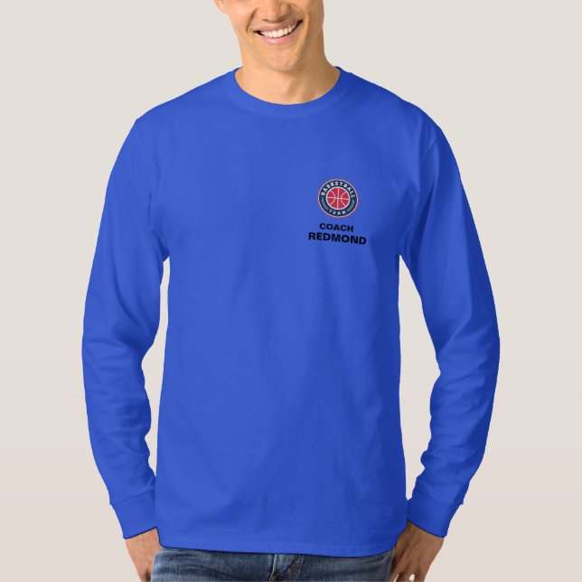 Basketball Coach's or Any Sport Shirt with Logo (Front)