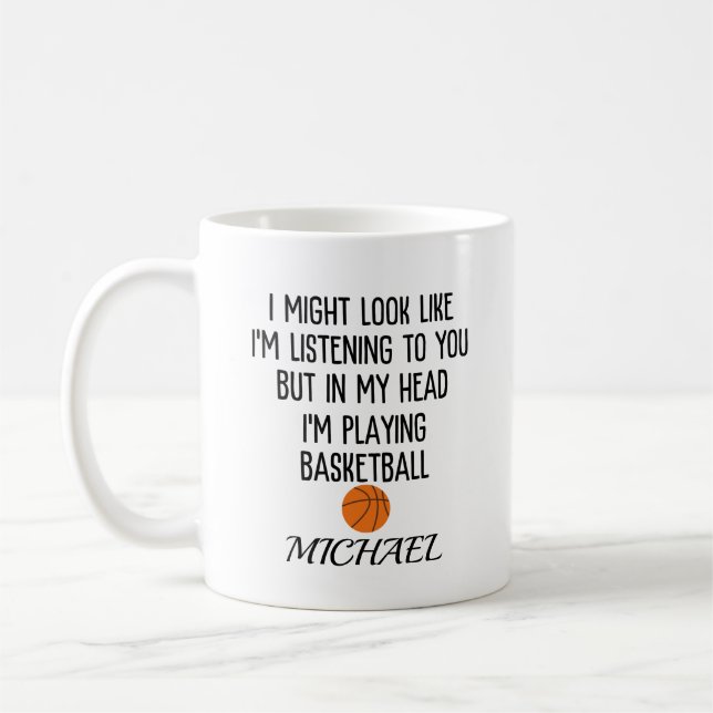 Basketball Coffee Mug (Left)