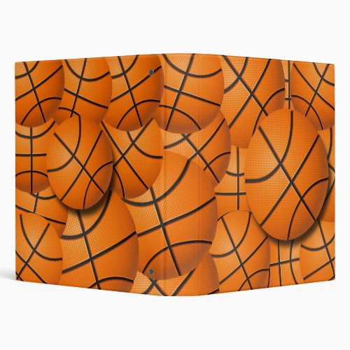 BASKETBALL COLLAGE 3 RING BINDER