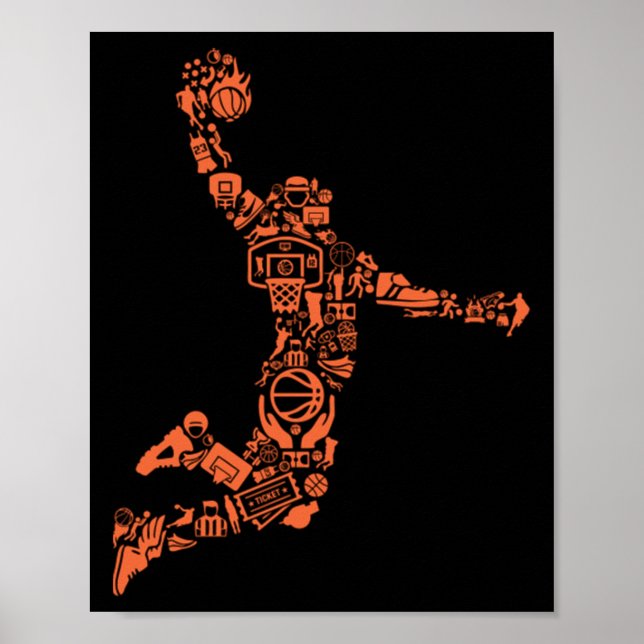 Basketball Collage  Poster (Front)