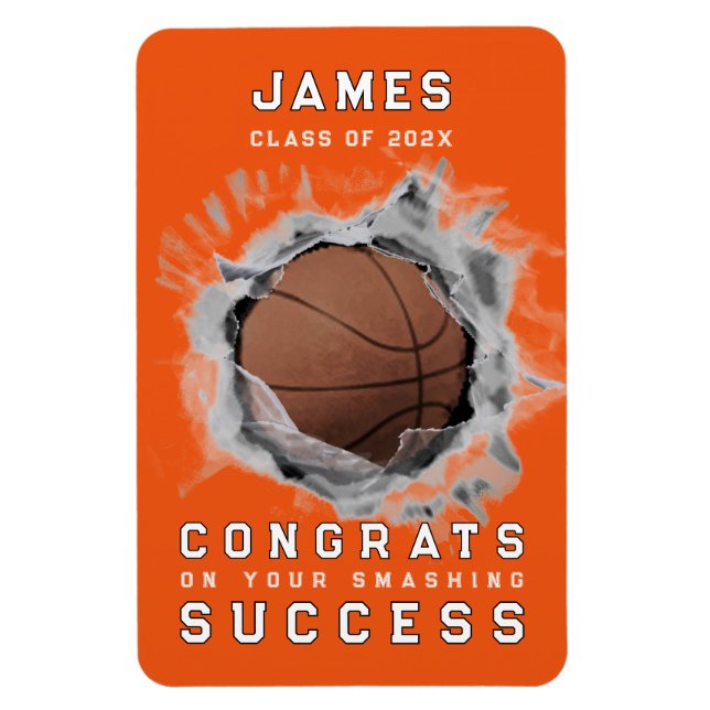 Basketball Congrats Magnet (Vertical)