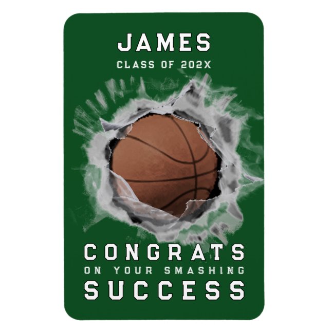 Basketball Congrats Magnet (Vertical)