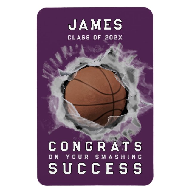 Basketball Congrats Magnet (Vertical)