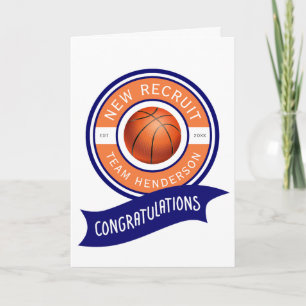 Basketball Congratulations Baby Greeting Card