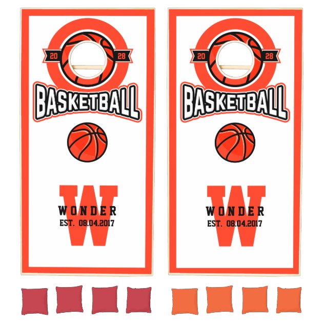 Basketball Cornhole Set