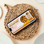 Basketball Couples Baby Shower Invitation