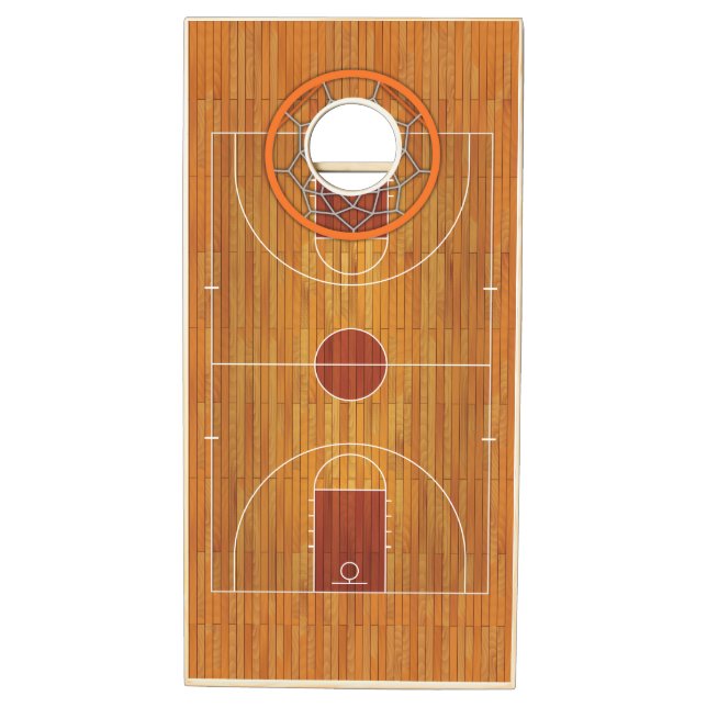 Basketball Court Cornhole Set (Left)