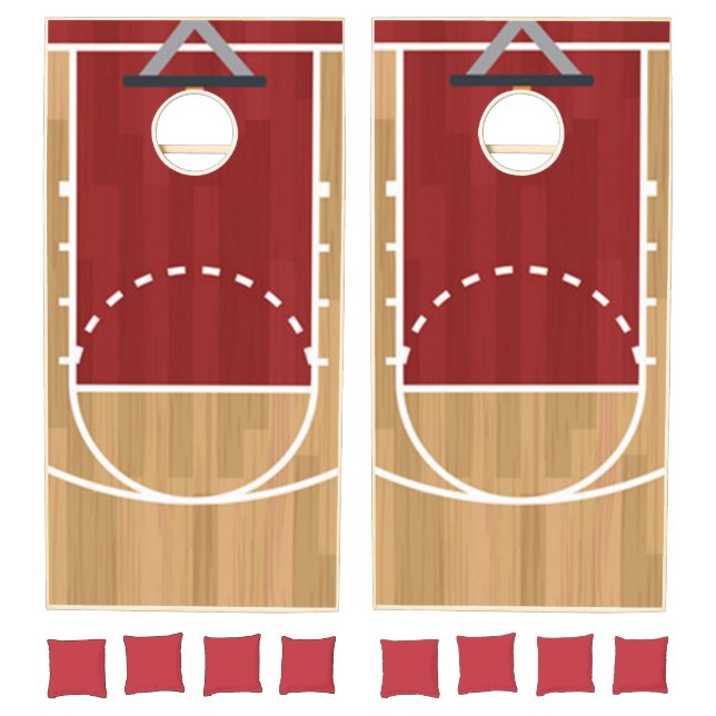Basketball Court Cornhole Set (Set)