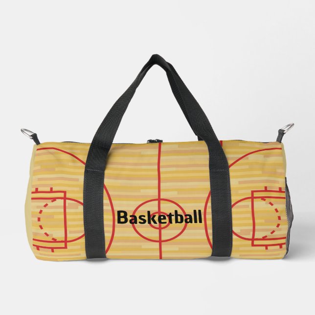 Basketball Court Design Duffel Bag (Front)