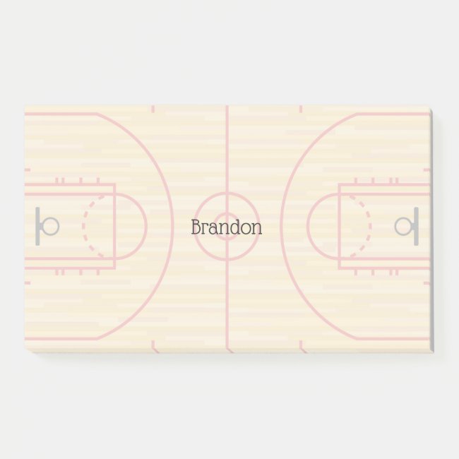 Basketball Court Design Post It Notes