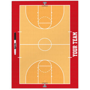Basketball Court Detailed Dry Erase Board