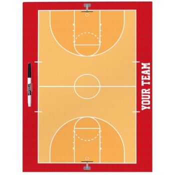 Basketball Court Detailed Dry Erase Board by FantasyCustoms at Zazzle