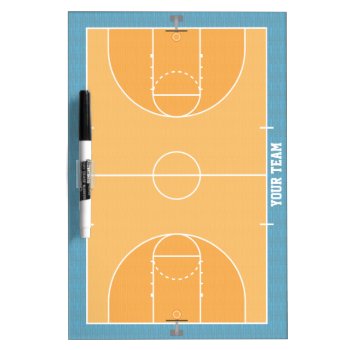 Basketball Court Detailed Medium Dry Erase Board by FantasyCustoms at Zazzle