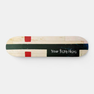 Basketball Court Lines and Markings - Personalized Skateboard